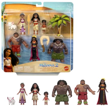 Disney Moana 2 Coffret Aventure de Moana, 6 Poupées et 2 Acc. - Image 1 of 6