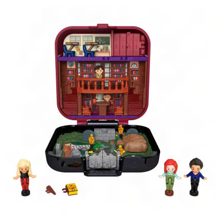 Polly Pocket Micro Dolls & Playset, Buffy The Vampire Slayer Compact With 5 Accessories - Image 1 of 