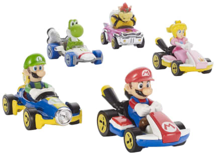 Hot Wheels Mario Kart Collection Of 1:64 Scale Die-Cast Replica Vehicles, Toy Collectibles - Image 1 of 6