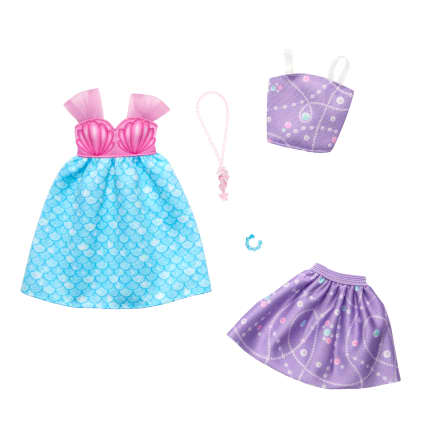 Barbie Tenues Coffret de 2 Tenues à Thème de Sirène et Accessoires - Image 1 of 1