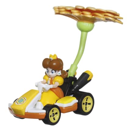 Hot Wheels Mario Kart Veículo de Brinquedo Princesa Dasiy Padrão Kart com Flower Glider - Image 1 of 5