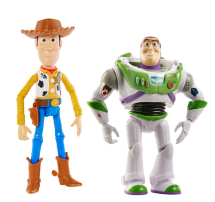 Disney And Pixar Toy Story 7-Inch Woody And Buzz Action Figure Toys 2-Pack,  Pizza Planet Adventure - Image 1 of 5
