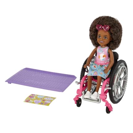 Barbie Chelsea Doll (Brunette) & Wheelchair, Toy For 3 Year Olds & Up - Image 1 of 6