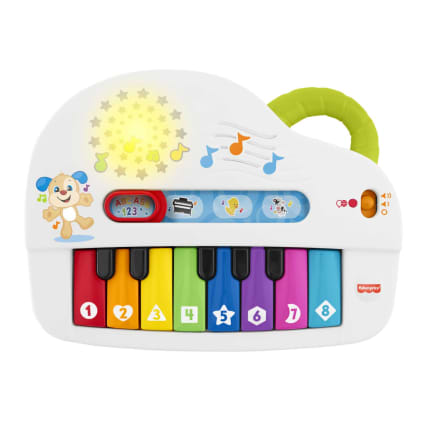 Fisher-Price Ríe y Aprende Juguete para Bebés Perrito Piano Sonidos Divertidos - Imagem 1 de 