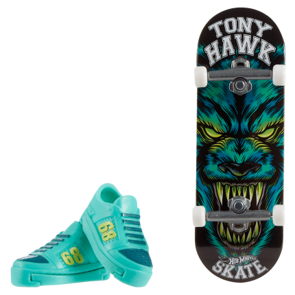 Hot Wheels Skate Vehículo de Juguete Patineta PRIMAL TERROR™ con Tenis - Imagen 1 de 5