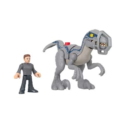 Imaginext Jurassic World Dinossauro de Brinquedo Blue com Mecanismo de Fuga - Image 1 of 7