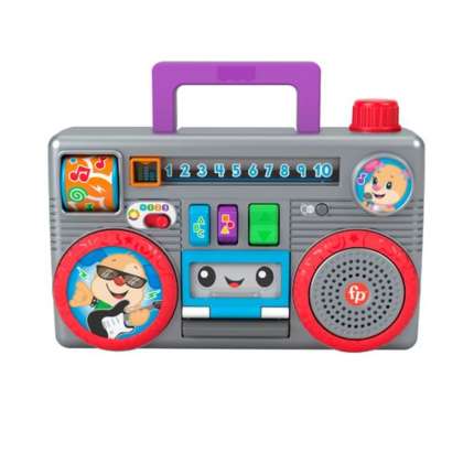 Fisher-Price Ríe y Aprende Juguete para Bebés Radio Portátil Baila y Aprende - Imagem 1 de 7