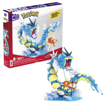 MEGA Pokémon Coffret Évolution Magicarpe (411 Pces), 2 Fig. Art. - Image 1 of 2