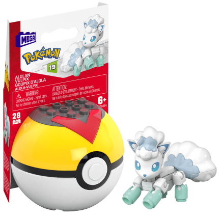 MEGA Pokémon Juguete de Construcción Pokébola Alolan Vulpix - Image 1 of 3