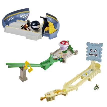 Hot Wheels Mario Kart Pista de Brinquedo Chain Chomp - Imagem 1 de 6