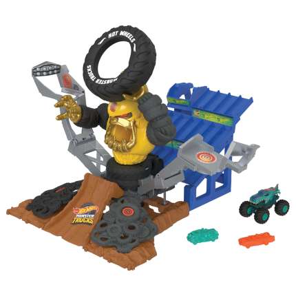 Hot Wheels Mt Arena Smashers Combat MEGA-Wrex Contre Crushzilla - Imagen 1 de 5