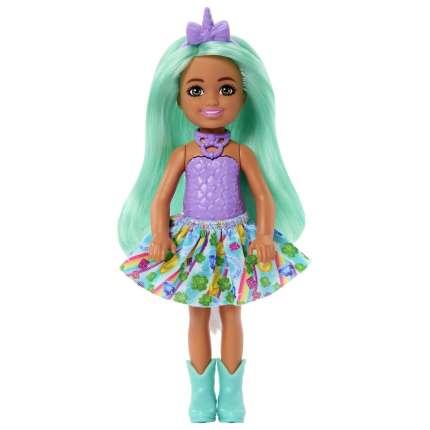 Unicorn-Inspired Chelsea Barbie Doll With Green Hair, Unicorn Toys - Imagem 1 de 6