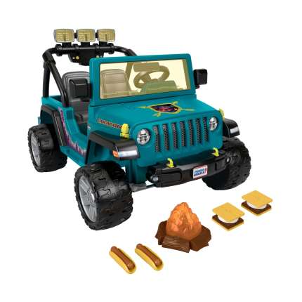 Power Wheels Camping Jeep Wrangler Ride-On Toy With Pretend Food & Lights, Preschool Toy - Imagem 1 de 6