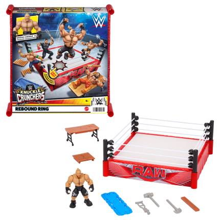 【人気No.1】 Ring Rebound Crunchers Knuckle WWE Playset Mattel | スポーツ