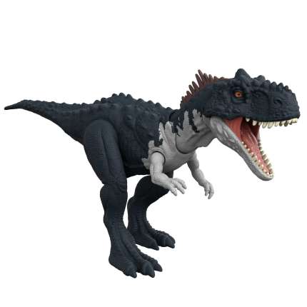 Jurassic World Dinosaurio de Juguete Rajasaurus Gris Ruge y Ataca - Imagen 1 de 6