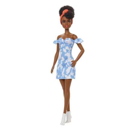 Barbie Fashionista Muñeca Vestido Tie Dye Mezclilla - Imagen 1 de 6