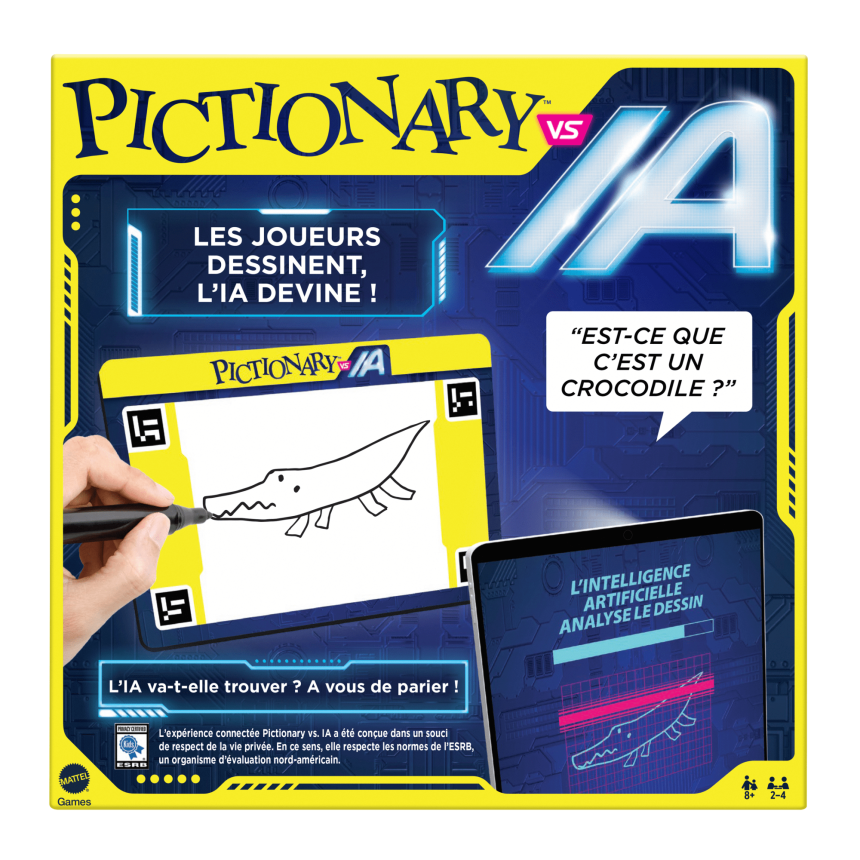 Mattel Games - Pictionary Vs IA - Jeu De Société Familles Intéractif - 8 Ans Et + - Imagen 1 de 4