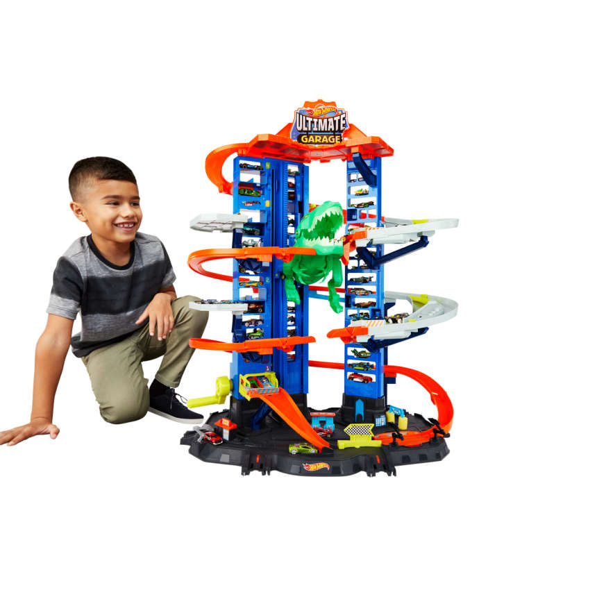 Hot Wheels - Super Dino Robot Garage - Petite Voiture - 5 Ans Et + - Imagen 1 de 6