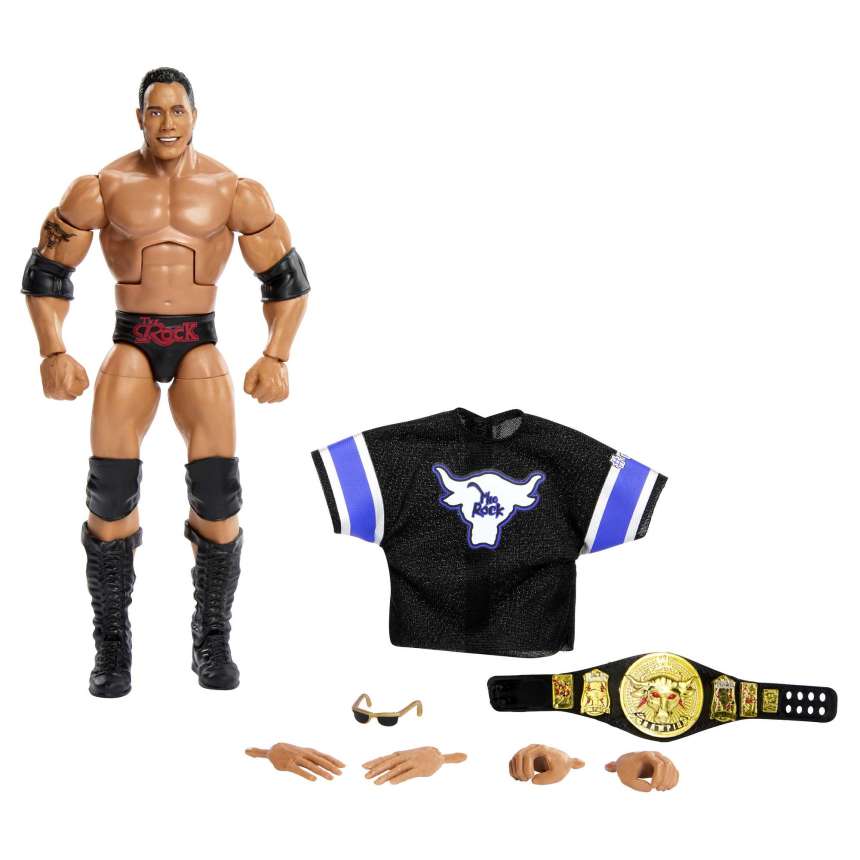 WWE Elite Collection The Rock Action Figure - Image 1 of 6