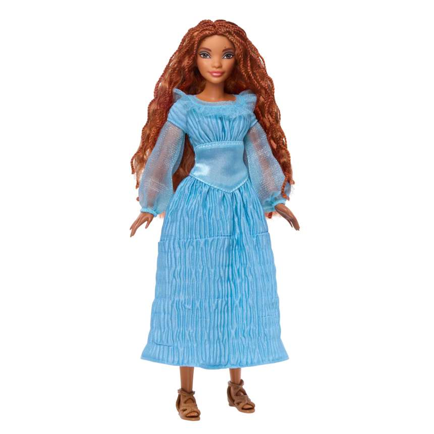 Disney La Petite Sirène - Poupée Ariel Humaine, Avec Robe Bleue - Imagen 1 de 7