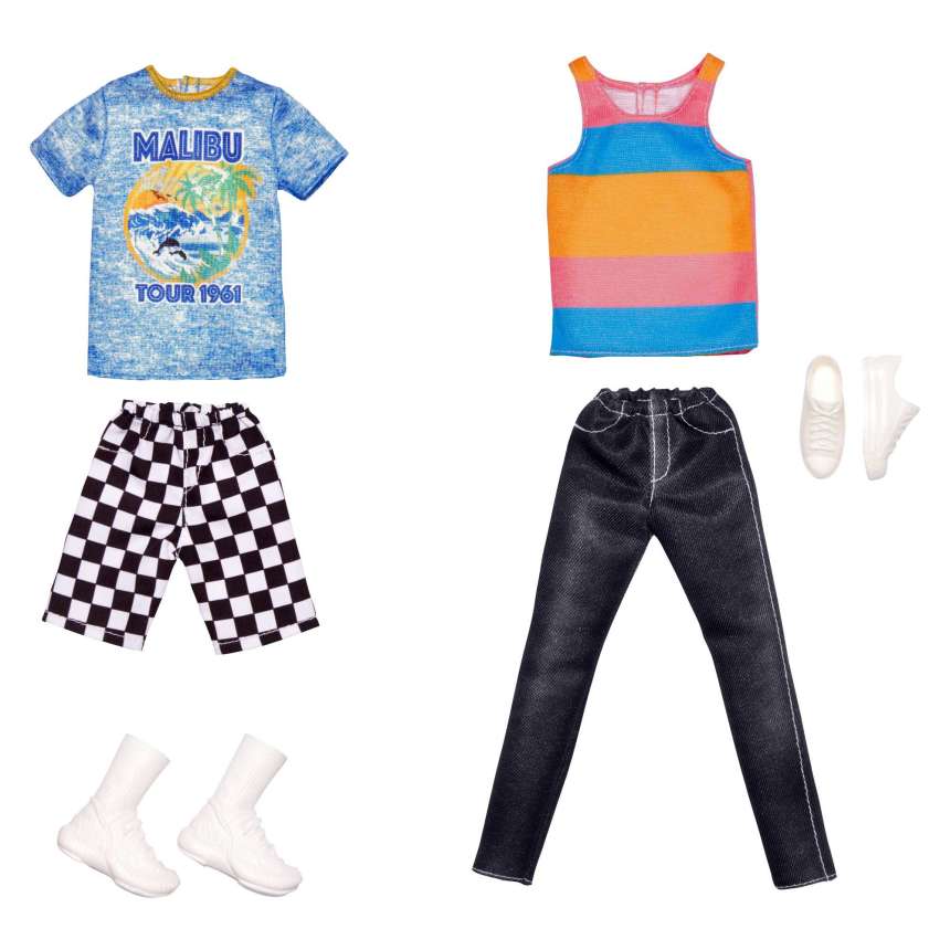Abiti Barbie Vestiti Per Bambola Ken Con 1 Outfit E 1 Accessorio - Image 1 of 11