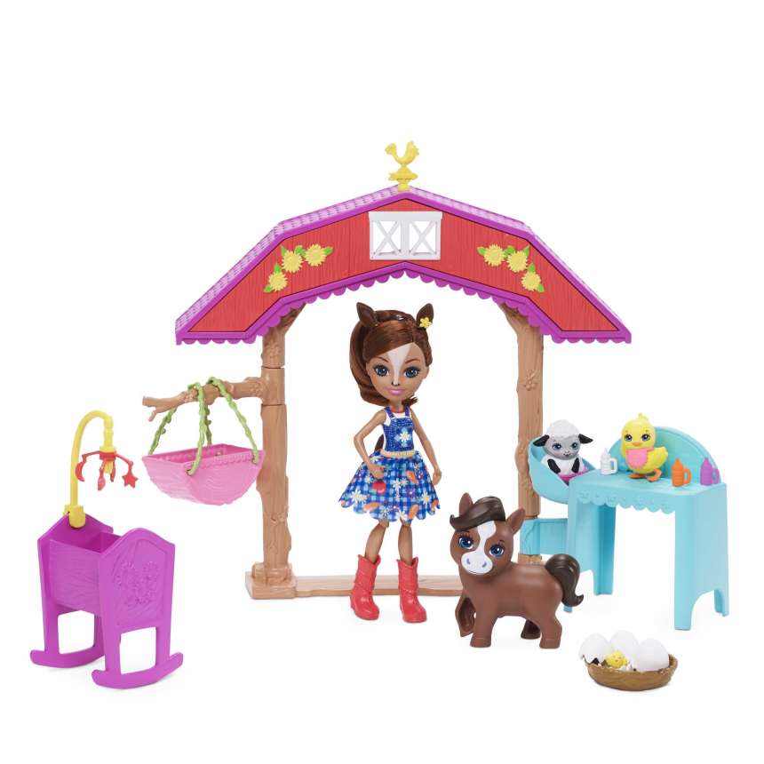 Enchantimals Barnyard Nursery Playset With Haydie Horse Doll & Trotter - Image 1 of 6