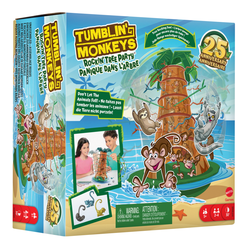 Çocuklara Ve Aile Ile Arkadaşlarla Geçen Akşamlara Yönelik Tumblin' Monkeys 25. Yıl Özel Kutu Oyunu - Image 1 of 6