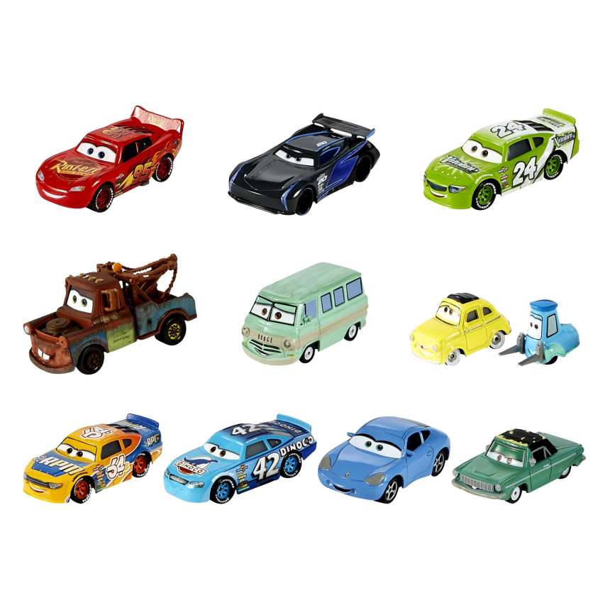 Disney Pixar Cars Pack De 10 Vehículos Metálicos - Imagen 1 de 5