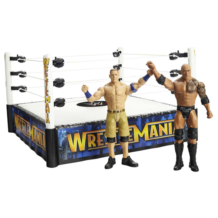 WWE WrestleMania The Rock vs John Cena Superstar Ring Bundle - Image 1 of 5