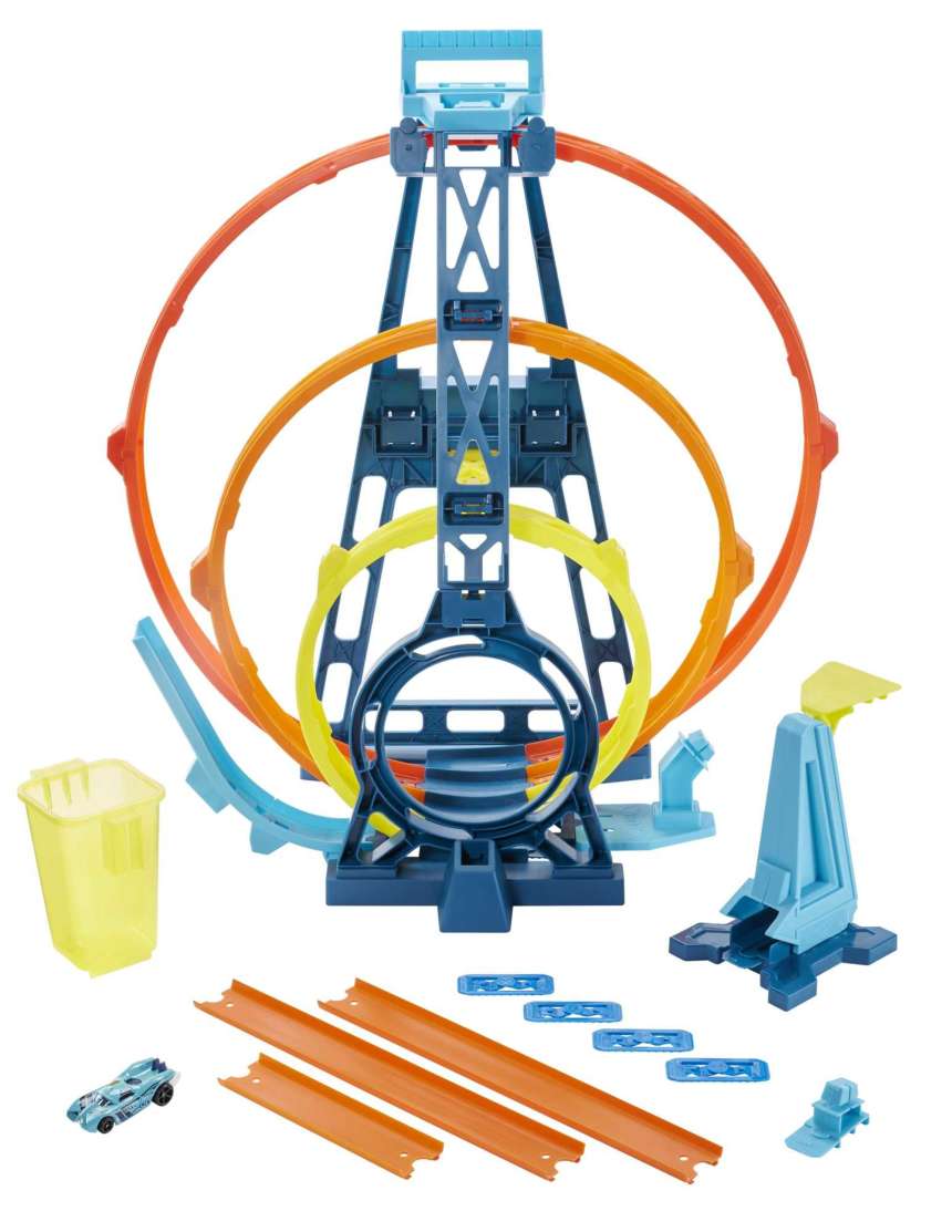 Hot Wheels Track Builder Unlimited Triple Loop Kit - Image 1 of 6