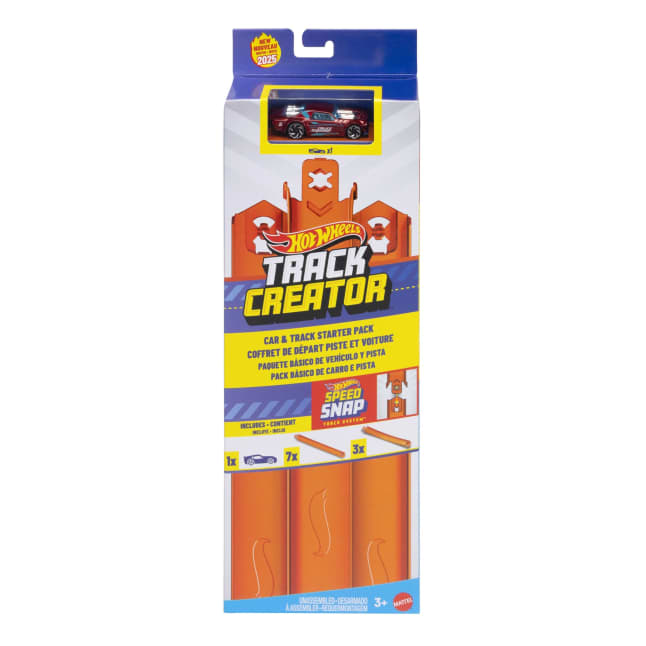 Pack De Iniciación Con Coche Y Pista De Track Creator De Hot Wheels Con Un Vehículo De Juguete A Escala 1:64 Y 3M De Pista Speed Snap - Image 1 of 6