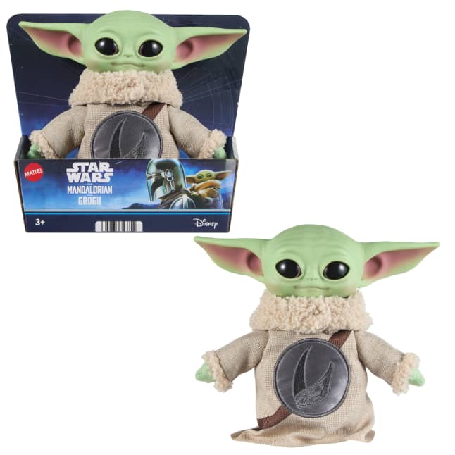 Star Wars The Mandalorian & Grogu Ταινία Grogu Με Σχέδιο Rondel Κεφάλι Από Βινύλιο Μαλακό Λούτρινο Σώμα - Image 1 of 