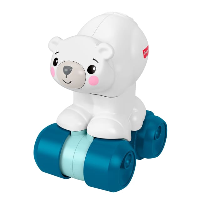 Fisher-Price Eisbär Zum Hinterherkrabbeln, Aktivitätskrabbelspielzeug Für Babys Mit Sensorischen Details - Image 1 of 6