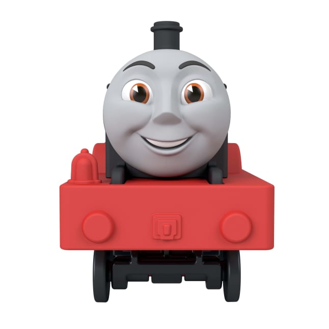 Thomas & Friends By Fisher-Price Motorized Train, Battery-Powered Toy James Engine & Tender - Image 1 of 6