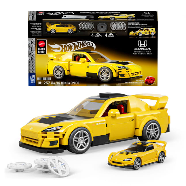Mattel Brick Shop Σετ Κατασκευών Hot Wheels Honda S2000 '07 (257 Κομμάτια), Για Συλλέκτες - Image 1 of 