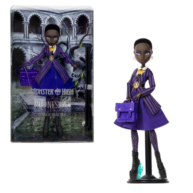 Monster High-Poupée Bianca Barclay Mercredi-Uniforme De Nevermore - Image 1 of 6