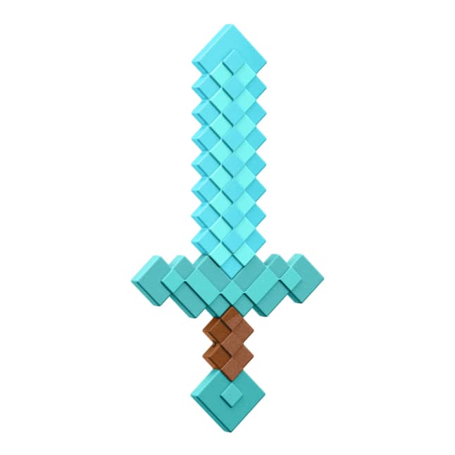 Juguete De Batalla De Espada De Diamante De Minecraft, De Tamaño Infantil Para Juegos De Imitación O Disfraces, Inspirado En El Videojuego - Imagen 1 de 6