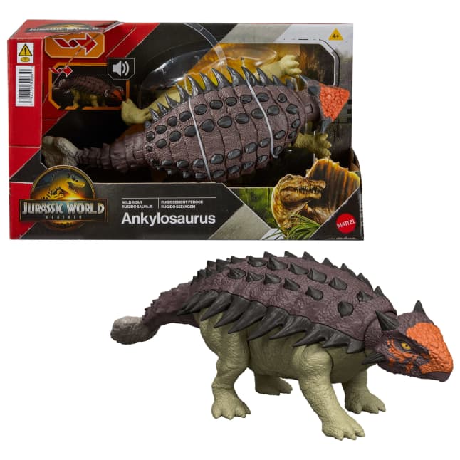 Jurassic World-Figurine Articulée Ankylosaurus Rugissement Féroce-Son - Imagen 1 de 6