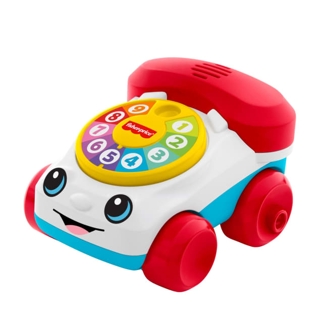 Fisher-Price Chatter Telephone Vehicle Push-Along Toy With Sounds For Baby & Toddler - Image 1 of 6