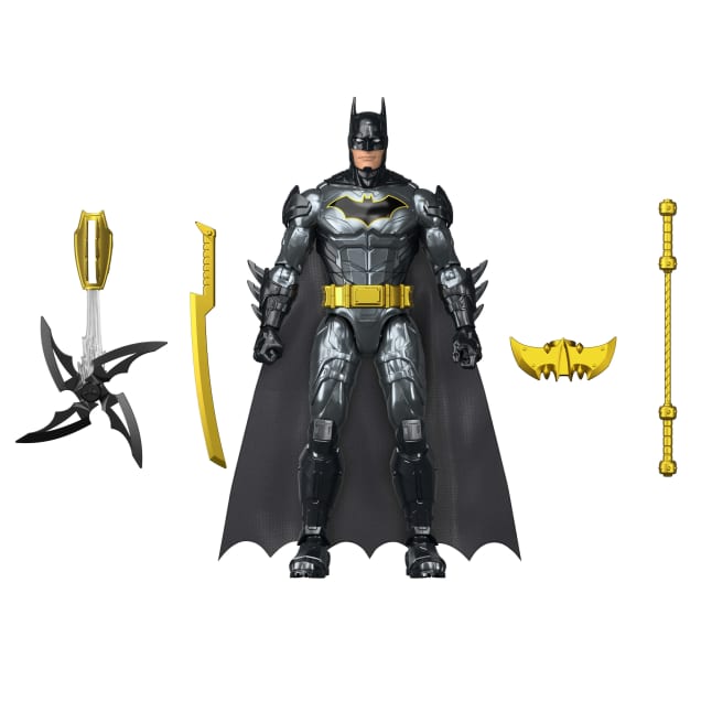 DC Crime Crusher Batman Action Figure, 25 Plus Phrases & Sounds, Articulation, 4 Weapons - Image 1 of 6