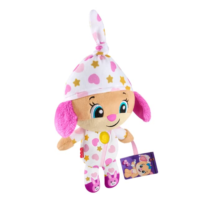 Fisher-Price Lernspaß Gute Nacht Hundefreundin Musikplüschspielzeug Mit Lichtern Für Kleinkinder Und Kinder, Deutsche Version - Bild 1 von 6
