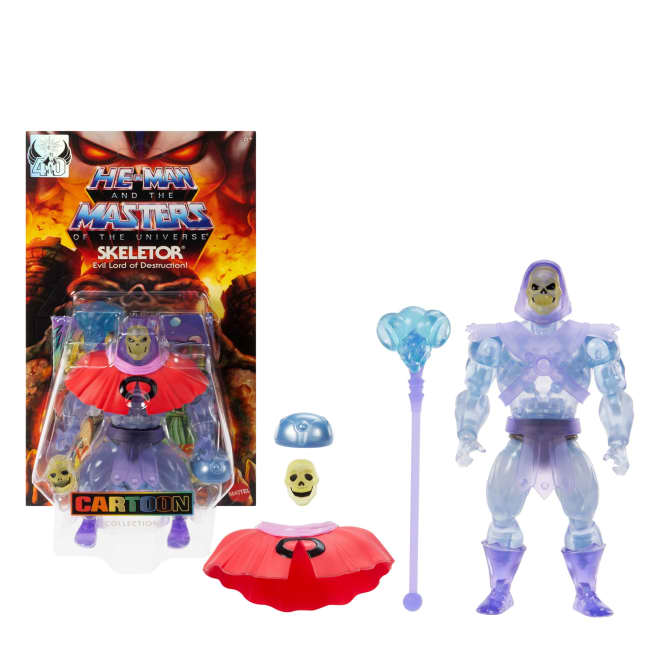 Masters Of The Universe Origins Invisible Skeletor Aus Der Cartoon-Kollektion, Ca. 14 Cm Großes Actionfigur-Spielzeug, Bösewicht - Image 1 of 6