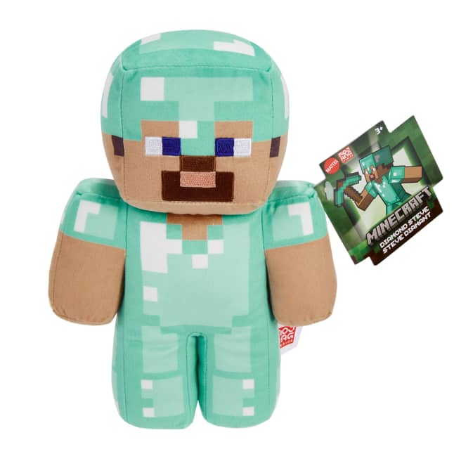 Minecraft Diamond Steve Plüschfigur, Ca. 20 Cm Große, Weiche Puppe Zum Sammeln, Vom Videospiel Inspiriert - Bild 1 von 6