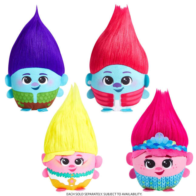 Dreamworks Trolls Fun Fair Surprise Hairmony Mixers Plush Toys With Sound, 6-Inch Soft Dolls - Image 1 of 2