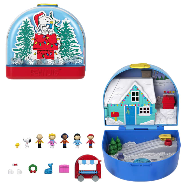 Polly Pocket Micro Dolls And Playset, Collector Peanuts Compact With 7 Accessories - Image 1 of 6