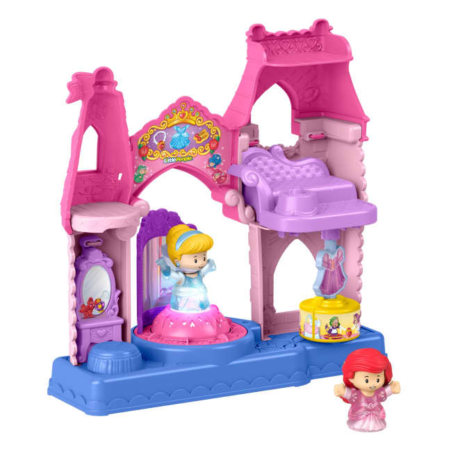 Fisher-Price Little People Disney Princess Geschäft Für Glitzerkleider Kleinkindgerechtes Spielset Mit 2 Spielfiguren - Bild 1 von 6
