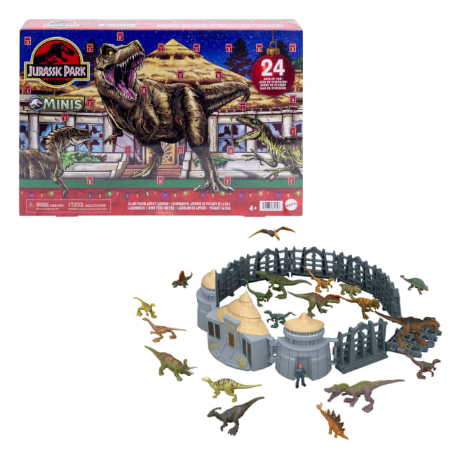 Jurassic World Island Visitor Adventskalender, 24 Dagen Vol Verrassingen, 19 Mini-Dinosaurussen - Bild 1 von 6