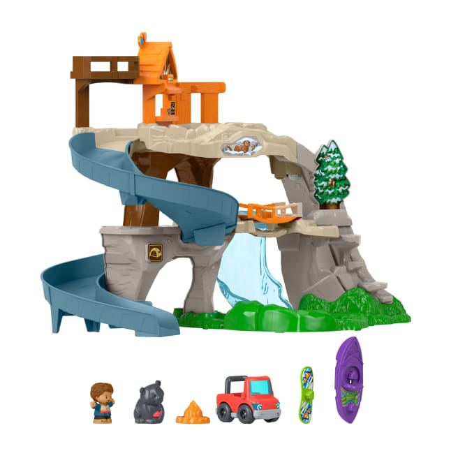 Fisher-Price Little People Ultieme Berg Speelset, Voertuig, Figuren En Speelstukken Voor Peuterspel - Image 1 of 6