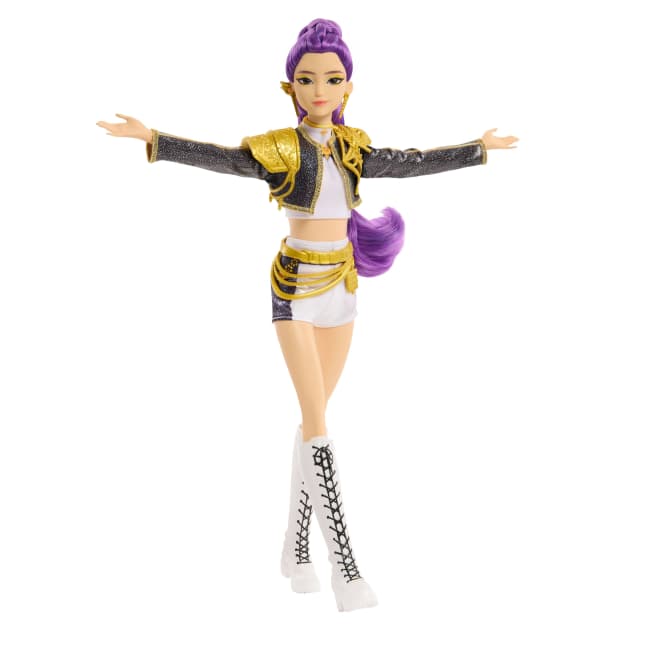 Kpop Demon Hunters Huntr/X Rumi “Golden” Singing Doll in Removable Outfit & 5 Posable Joints - Image 1 of 6