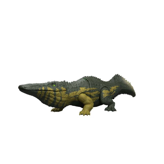 Jurassic World Wild Roar Stomatosuchus Dinosaurier-Actionfigur-Spielzeug, Mit Geräuschen, Angriffsbewegungen Und Lichtern - Image 1 of 6